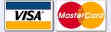 We accept Visa and Master Card